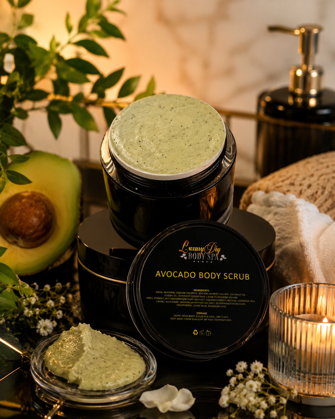 Avocado Bliss Body Scrub – Exfoliate, Nourish & Reveal Softer Skin