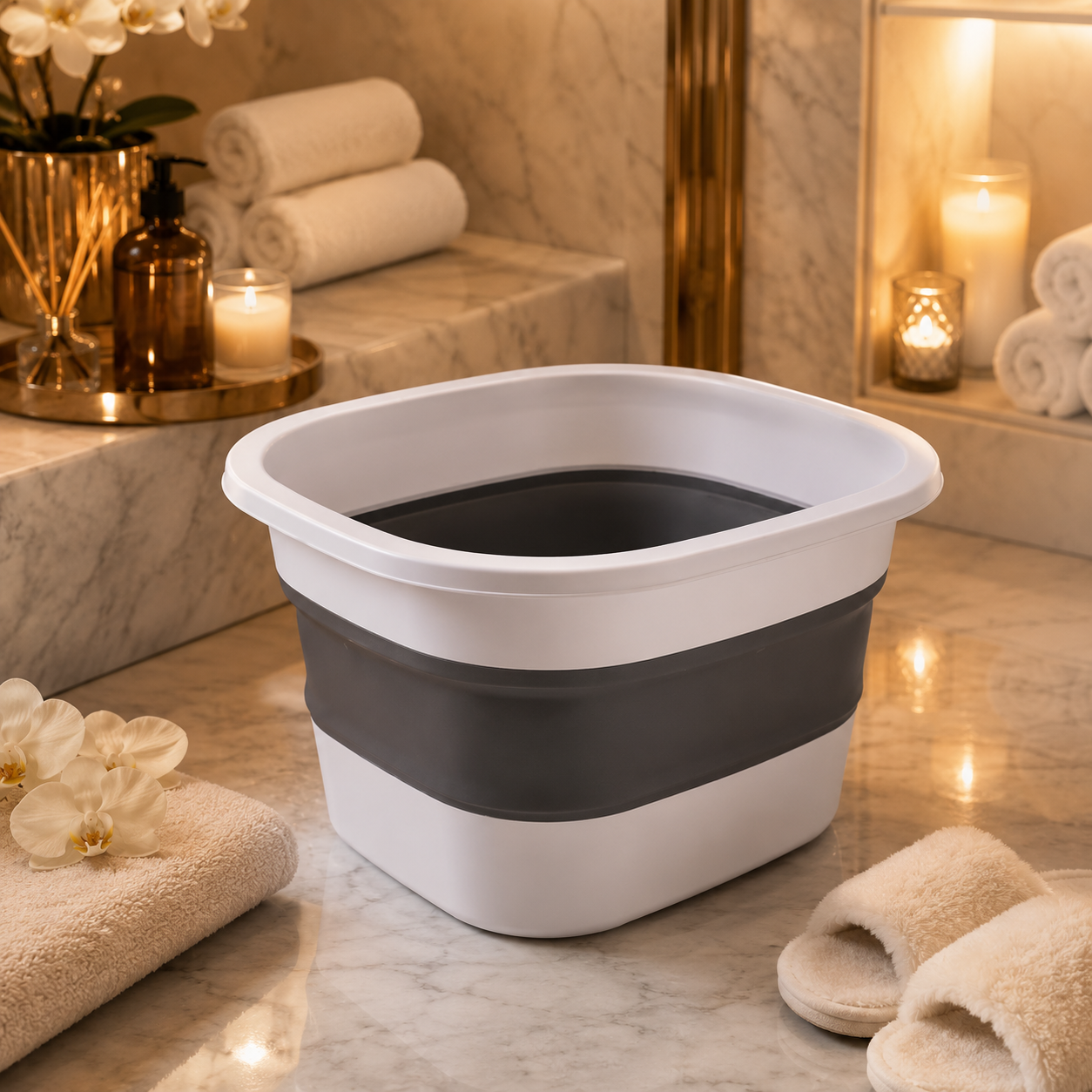 Collapsible Spa Bucket / Portable Foot Tub – Relax, Soak & Unwind Anywhere