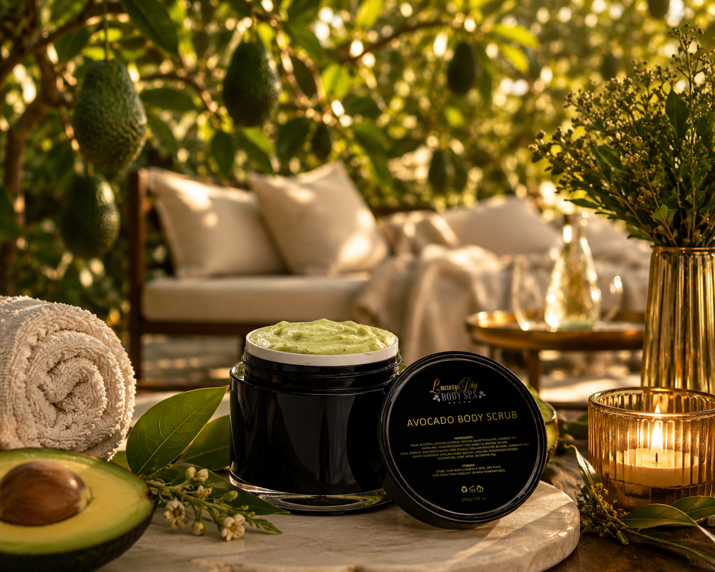 Avocado Bliss Body Scrub – Exfoliate, Nourish & Reveal Softer Skin