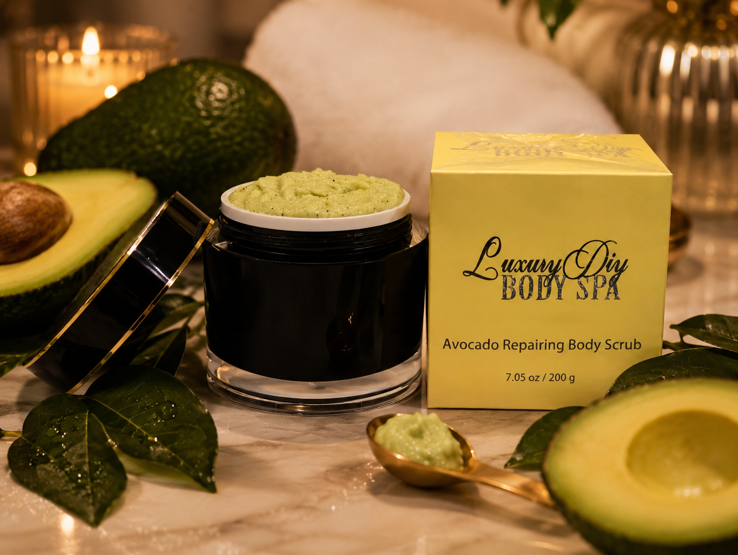 Avocado Bliss Body Scrub – Exfoliate, Nourish & Reveal Softer Skin