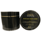 The body scrub is in a luxury 200g black jar with gold trim