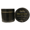 Body butter is in a 200g black luxury jar with gold trim.  