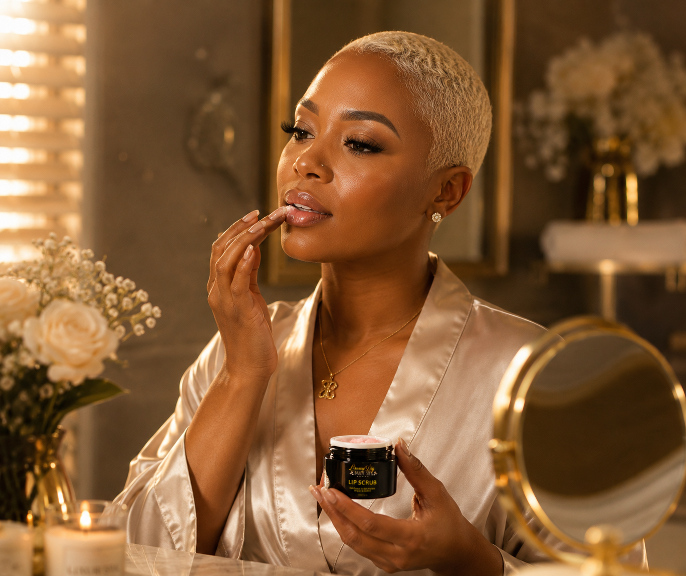 Strawberry Kiss Repair & Moisturizing Lip Scrub – Smooth, Soft & Kissable Lips