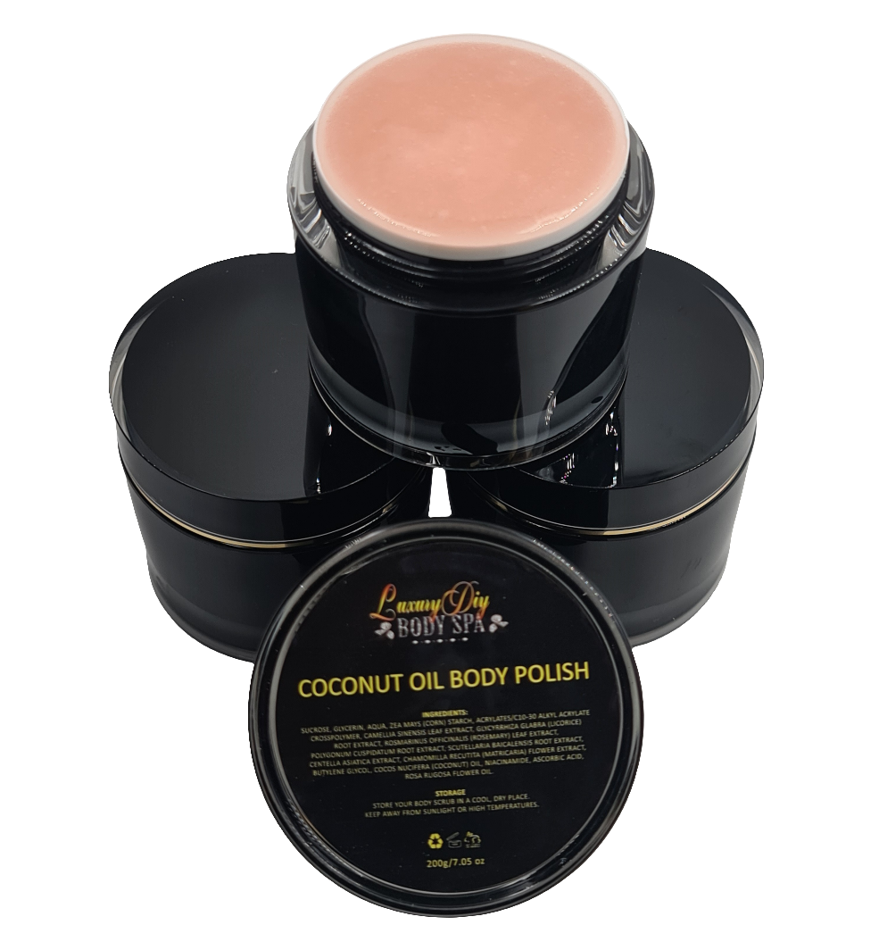 natural coconut oil body polish